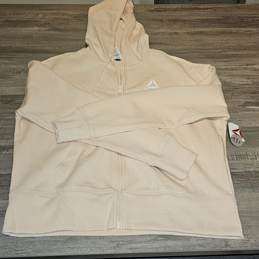 Reebok Adult Cream Hoodie Jacket - Picture 6 of 6